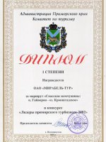Лидеры приморского турбизнеса 2002
